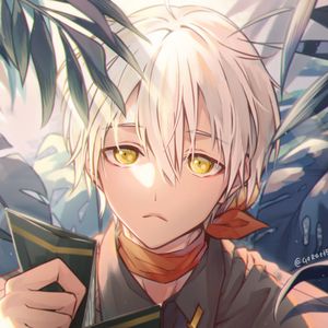 Preview wallpaper guy, traveler, tropics, anime