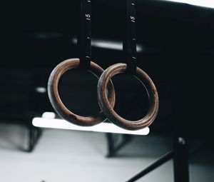 Preview wallpaper gymnastic rings, rings, gym, sport