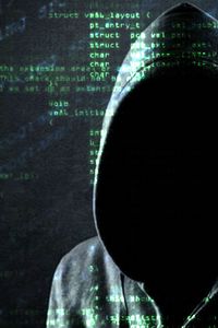 Preview wallpaper hacker, hood, code, programming