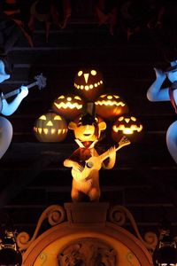 Preview wallpaper halloween, holiday, ghosts, pumpkins, music, guitar
