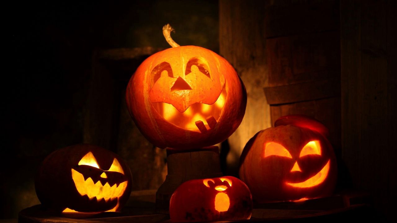 Wallpaper halloween, holiday, pumpkin, fear, night