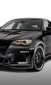 Preview wallpaper hamann, bmw, x6m, e71, black, side view