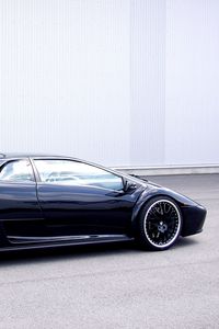 Preview wallpaper hamann lamborghini, lamborghini, black, side view