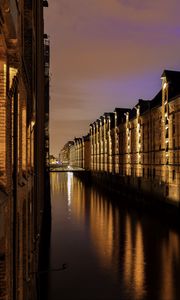 Preview wallpaper hamburg, buildings, canal, water, germany