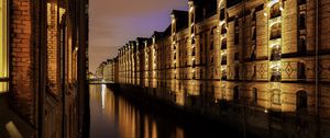 Preview wallpaper hamburg, buildings, canal, water, germany