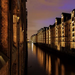 Preview wallpaper hamburg, buildings, canal, water, germany