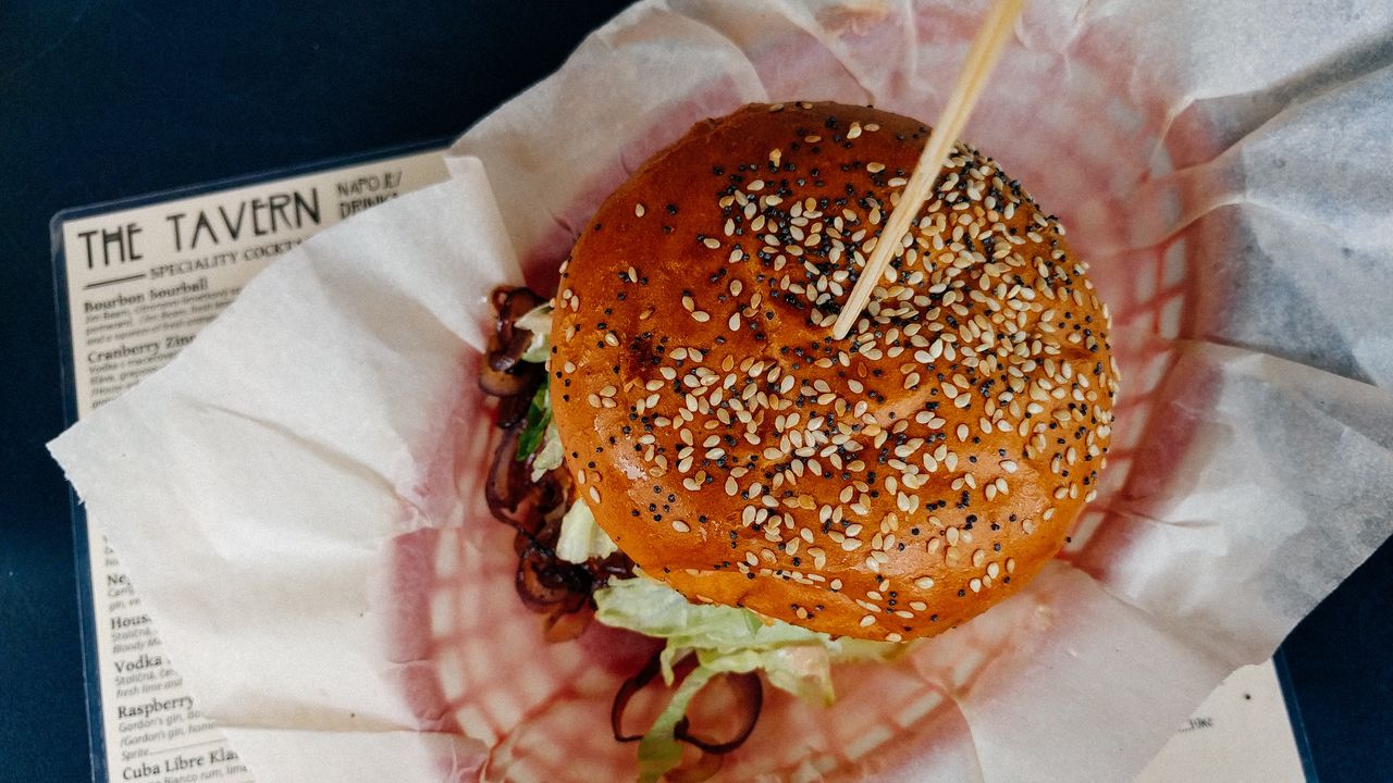 Wallpaper hamburger, sesame, buns, appetizing