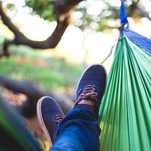 Preview wallpaper hammock, legs, sneakers