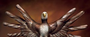 Preview wallpaper hand, art, drawing, gesturing, eagle