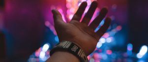 Preview wallpaper hand, bracelet, glare, night