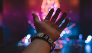 Preview wallpaper hand, bracelet, glare, night