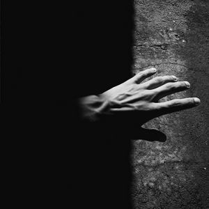 Preview wallpaper hand, bw, shadow, dark