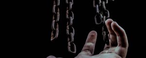 Preview wallpaper hand, chains, freedom