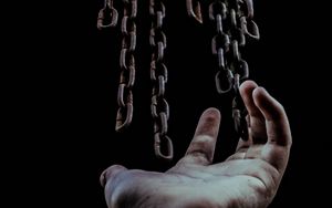 Preview wallpaper hand, chains, freedom
