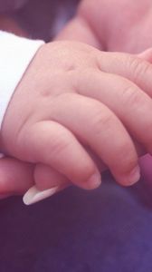 Preview wallpaper hand, child, woman, caring