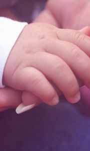 Preview wallpaper hand, child, woman, caring