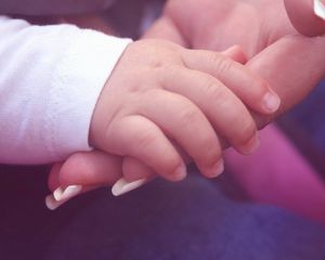 Preview wallpaper hand, child, woman, caring