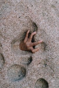 Preview wallpaper hand, fingers rock, stone
