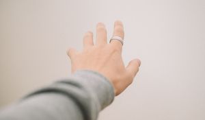 Preview wallpaper hand, fingers, touch, distance
