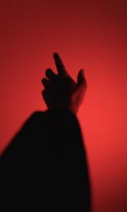 Preview wallpaper hand, fingers, touch, red, dark