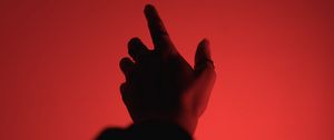 Preview wallpaper hand, fingers, touch, red, dark