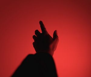 Preview wallpaper hand, fingers, touch, red, dark