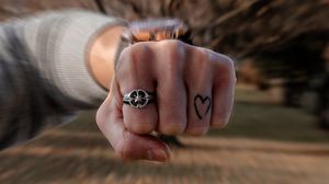 Preview wallpaper hand, fist, ring, tattoo, watch