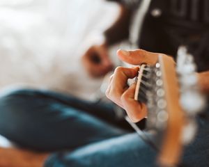 Preview wallpaper hand, guitar, music, musical instrument