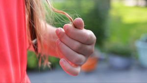 Preview wallpaper hand, hair, fingers, girl