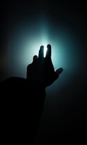 Preview wallpaper hand, light, dark