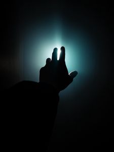Preview wallpaper hand, light, dark