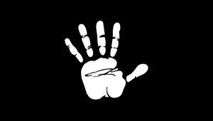 Preview wallpaper hand, palm, art, bw, vector
