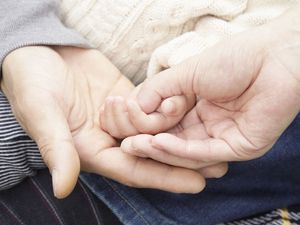 Preview wallpaper hand, parents, child, tenderness, care