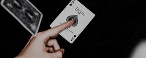 Preview wallpaper hand, playing cards, game