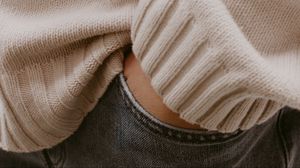 Preview wallpaper hand, pocket, sweater, jeans
