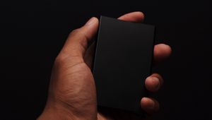 Preview wallpaper hand, rectangle, black