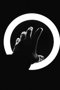 Preview wallpaper hand, ring, light, bw