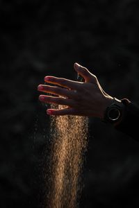 Preview wallpaper hand, sand, dust