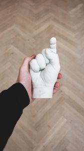 Preview wallpaper hand, sculpture, fingers