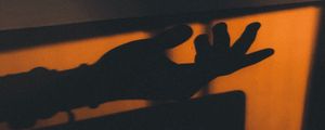Preview wallpaper hand, shadow, dark
