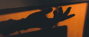 Preview wallpaper hand, shadow, dark