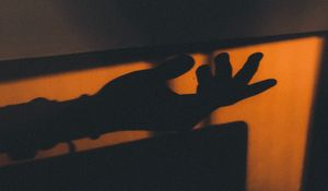 Preview wallpaper hand, shadow, dark