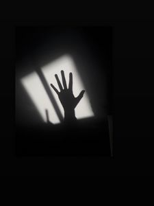 Preview wallpaper hand, shadow, light, black and white, black