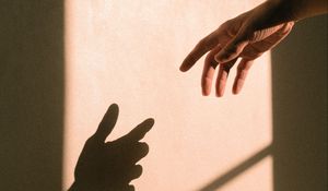 Preview wallpaper hand, shadow, touch