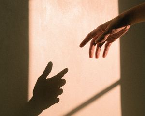 Preview wallpaper hand, shadow, touch