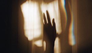 Preview wallpaper hand, shadow, wall