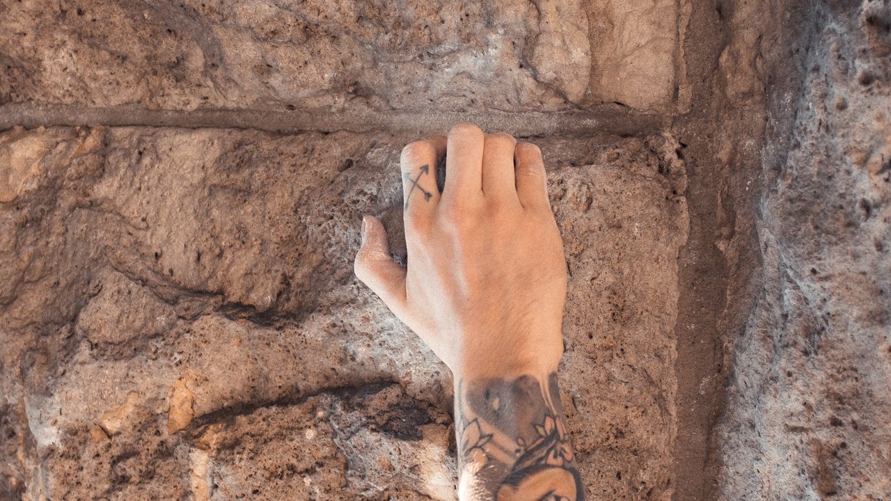 Wallpaper hand, tattoo, stones