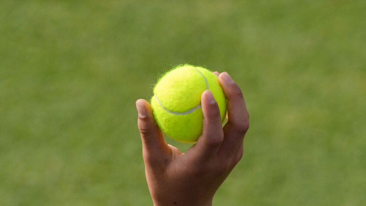 Wallpaper hand, tennis ball, ball, tennis, sport