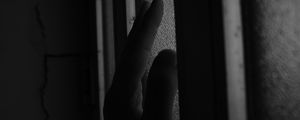 Preview wallpaper hand, touch, bw, dark