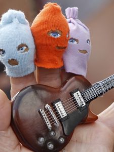 Preview wallpaper hand, toys, guitar